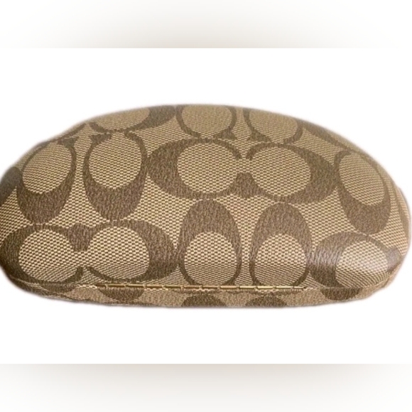 COACH Brown and Tan Sunglasses Eyeglasses Unisex Case - Picture 3 of 4